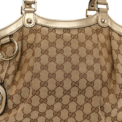Gucci Monogram Medium Sukey Tote Champagne 7 of 10