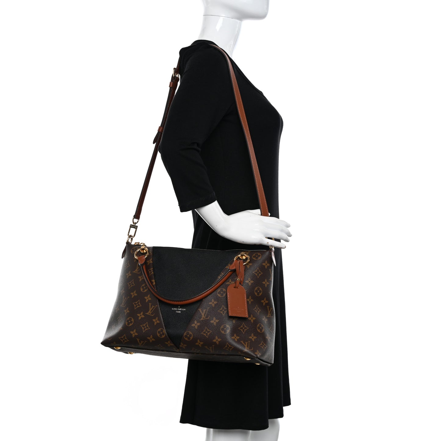 Monogram V Tote MM Black