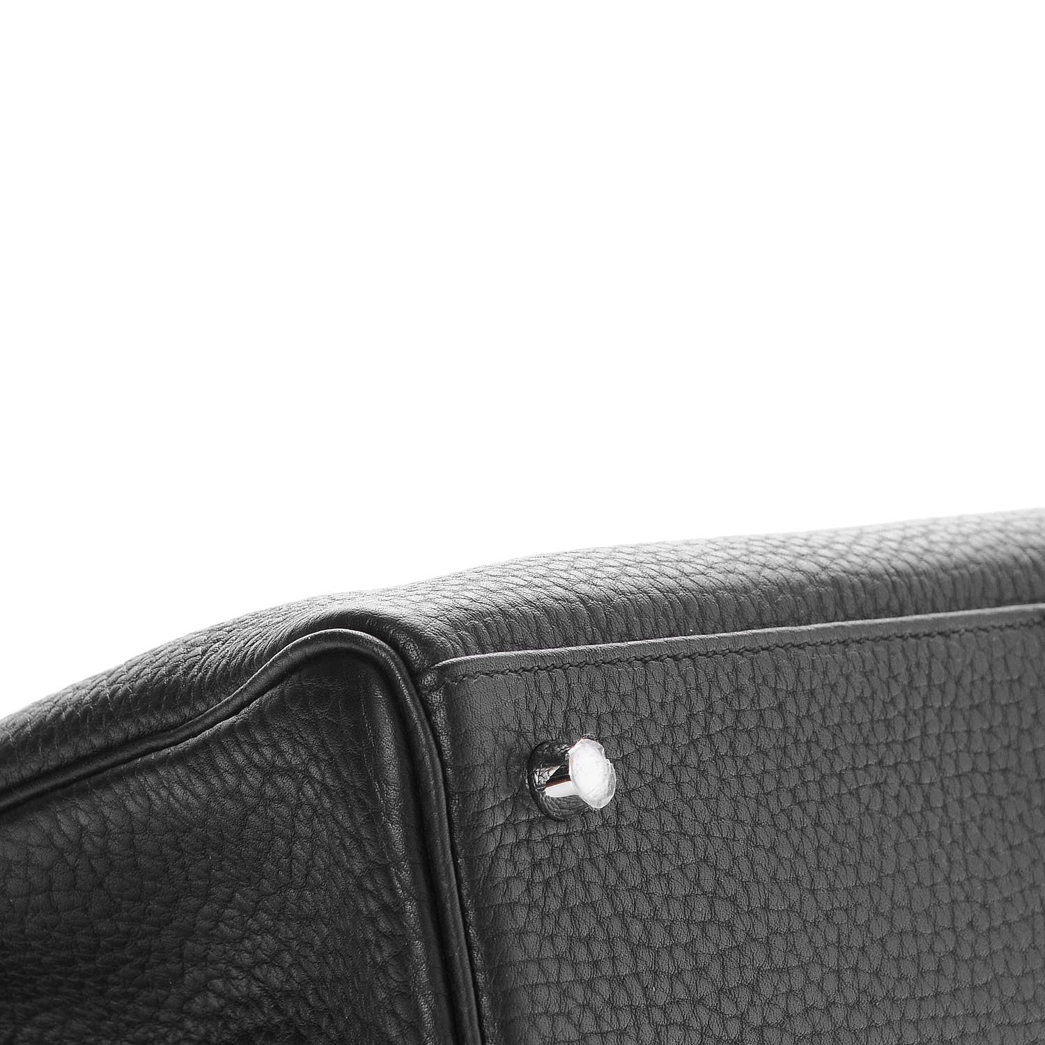 Hermes Fjord Horseshoe Kelly Retourne 40 Black Rouge H 30 of 34