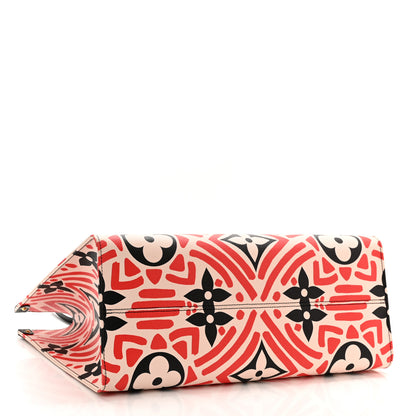 Louis Vuitton Monogram Giant Crafty Onthego GM Creme Rouge Black 4 of 9