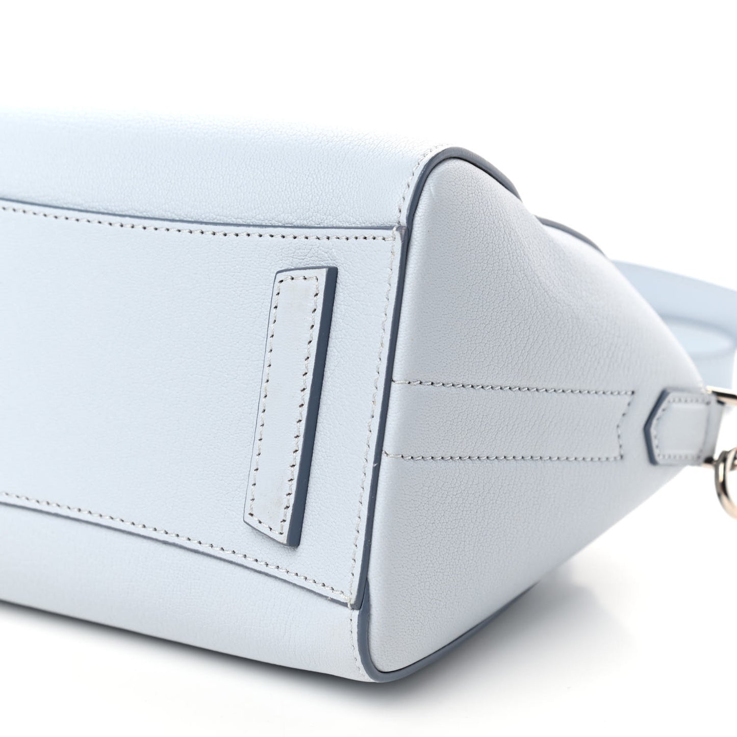 Sugar Goatskin Mini Antigona Baby Blue