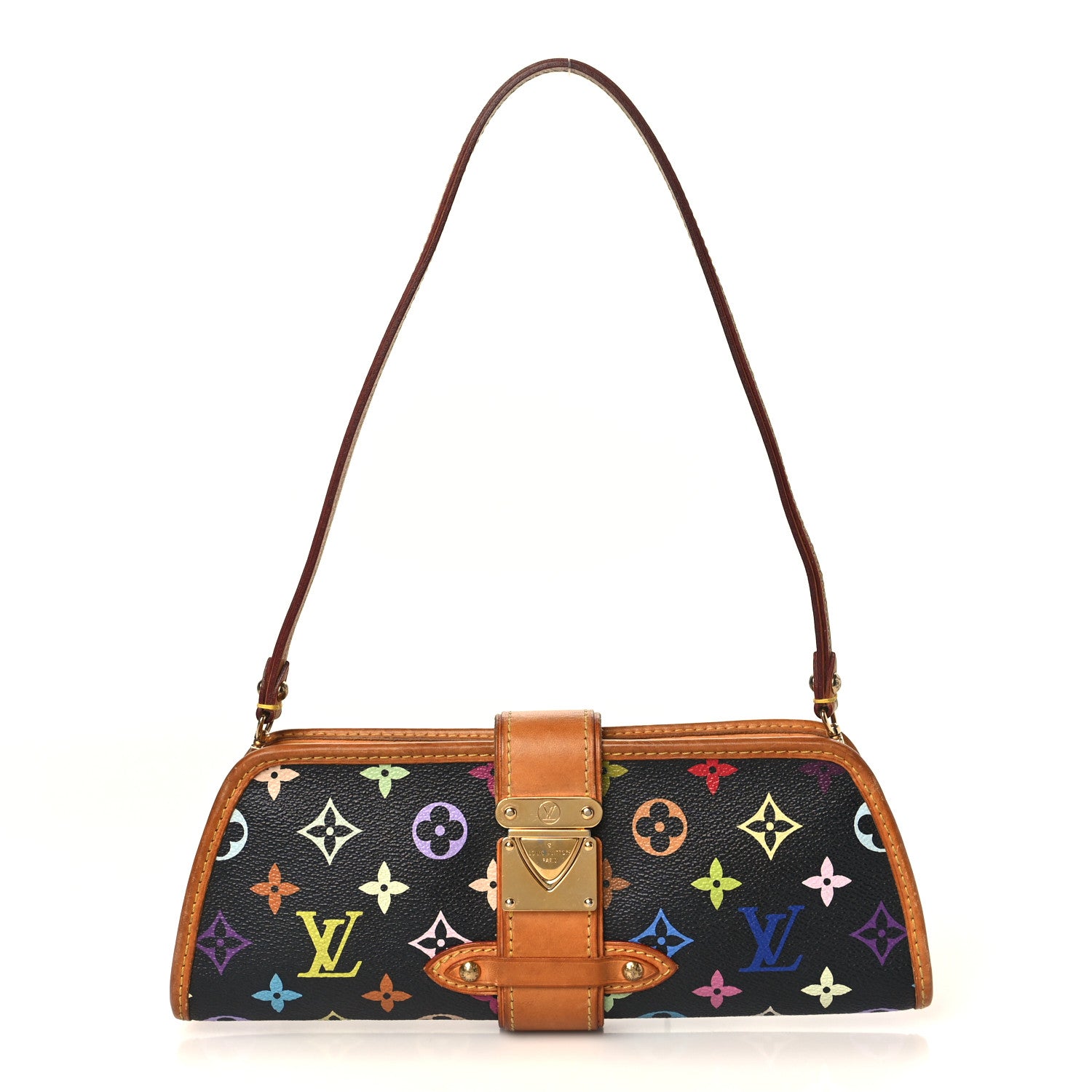Louis Vuitton Monogram Multicolor Shirley Black 1 of 9