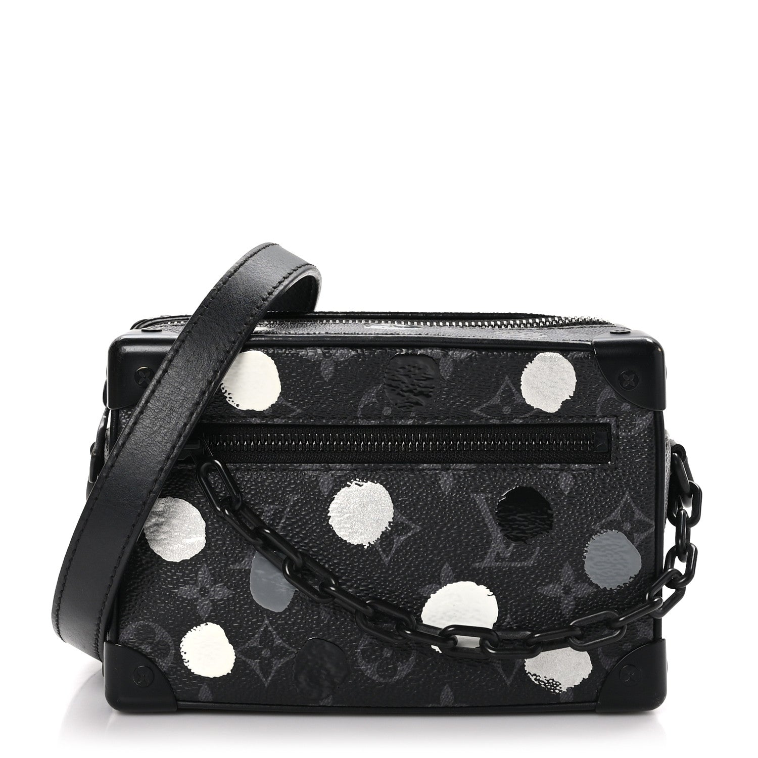Louis Vuitton LV X YK Monogram Eclipse Dots Mini Soft Trunk Black Silver 1 of 9