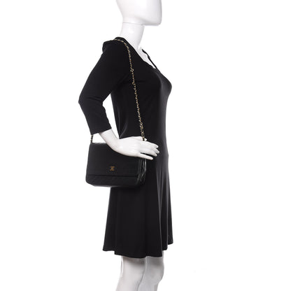 Chanel Lambskin Diagonal Quilted Small Single Flap Black 2 of 11