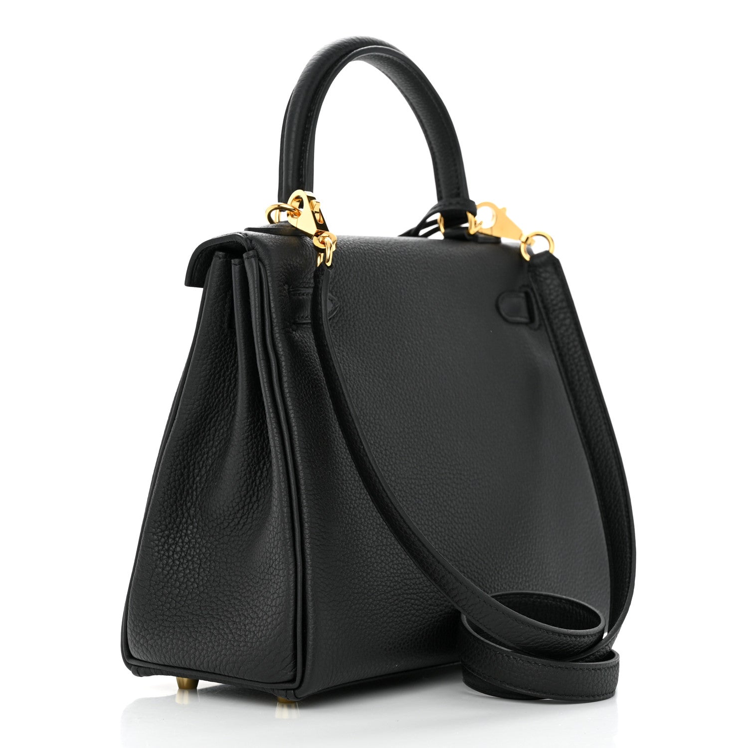 Hermes Togo Kelly Retourne 25 Black 3 of 12