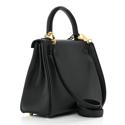 Hermes Togo Kelly Retourne 25 Black 3 of 12