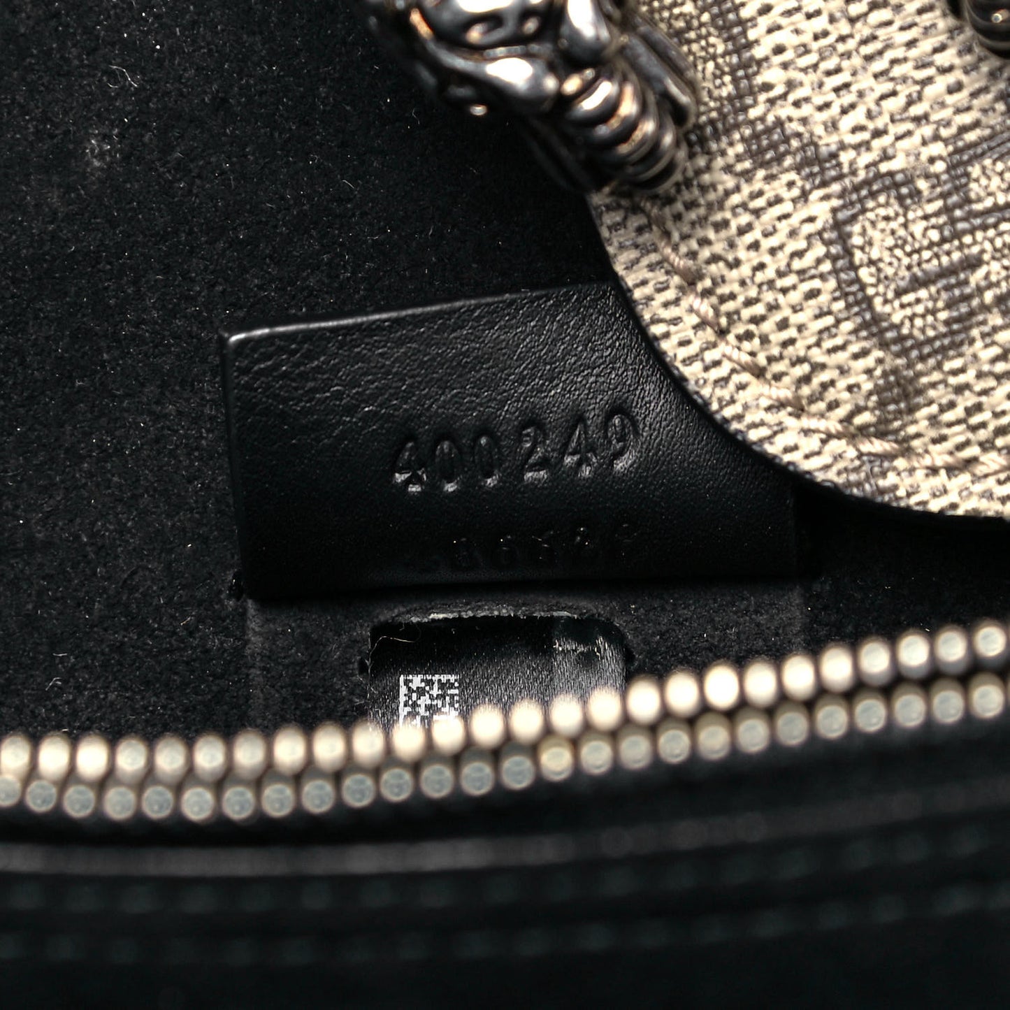 GG Supreme Monogram Small Dionysus Shoulder Bag Black