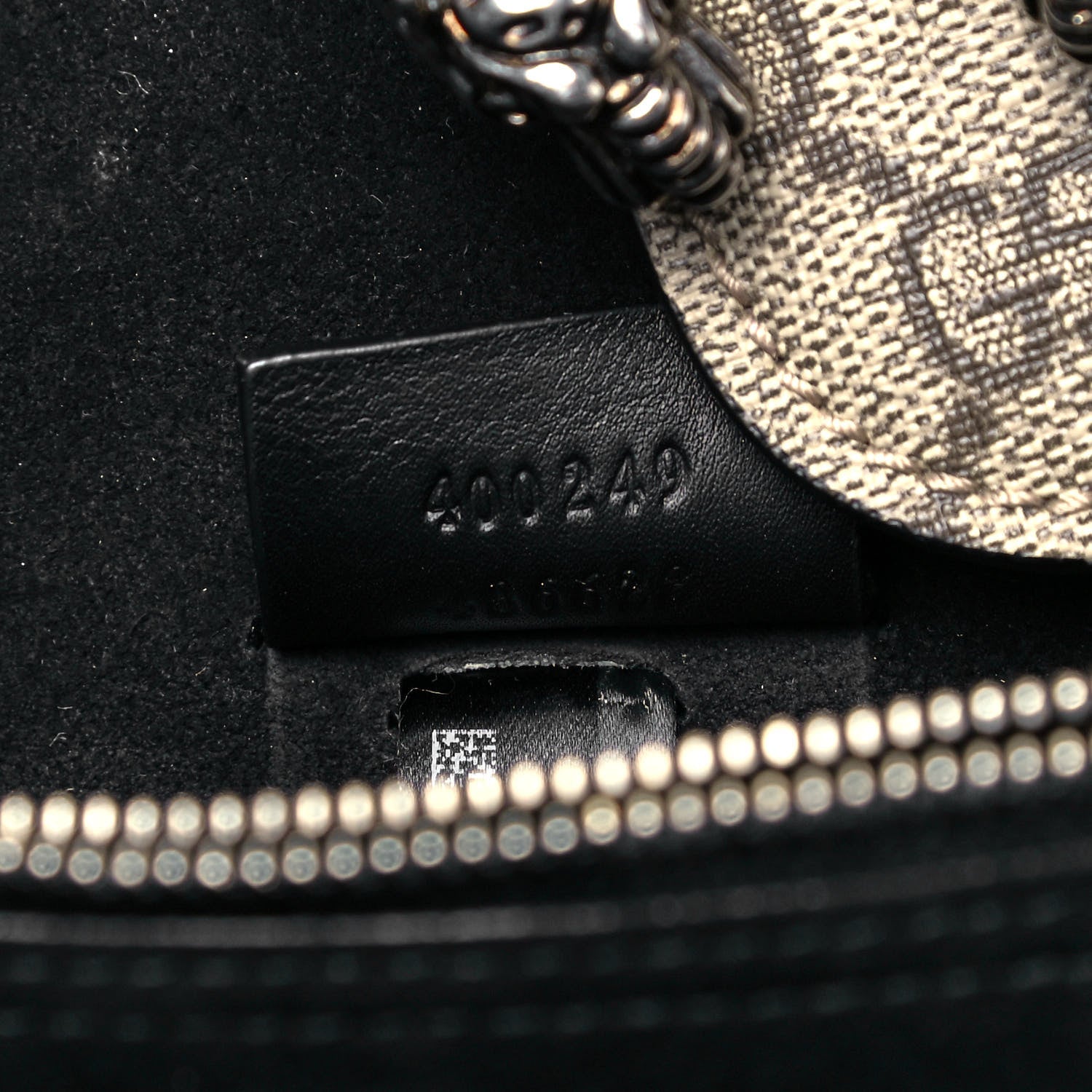 Gucci GG Supreme Monogram Small Dionysus Shoulder Bag Black 9 of 9