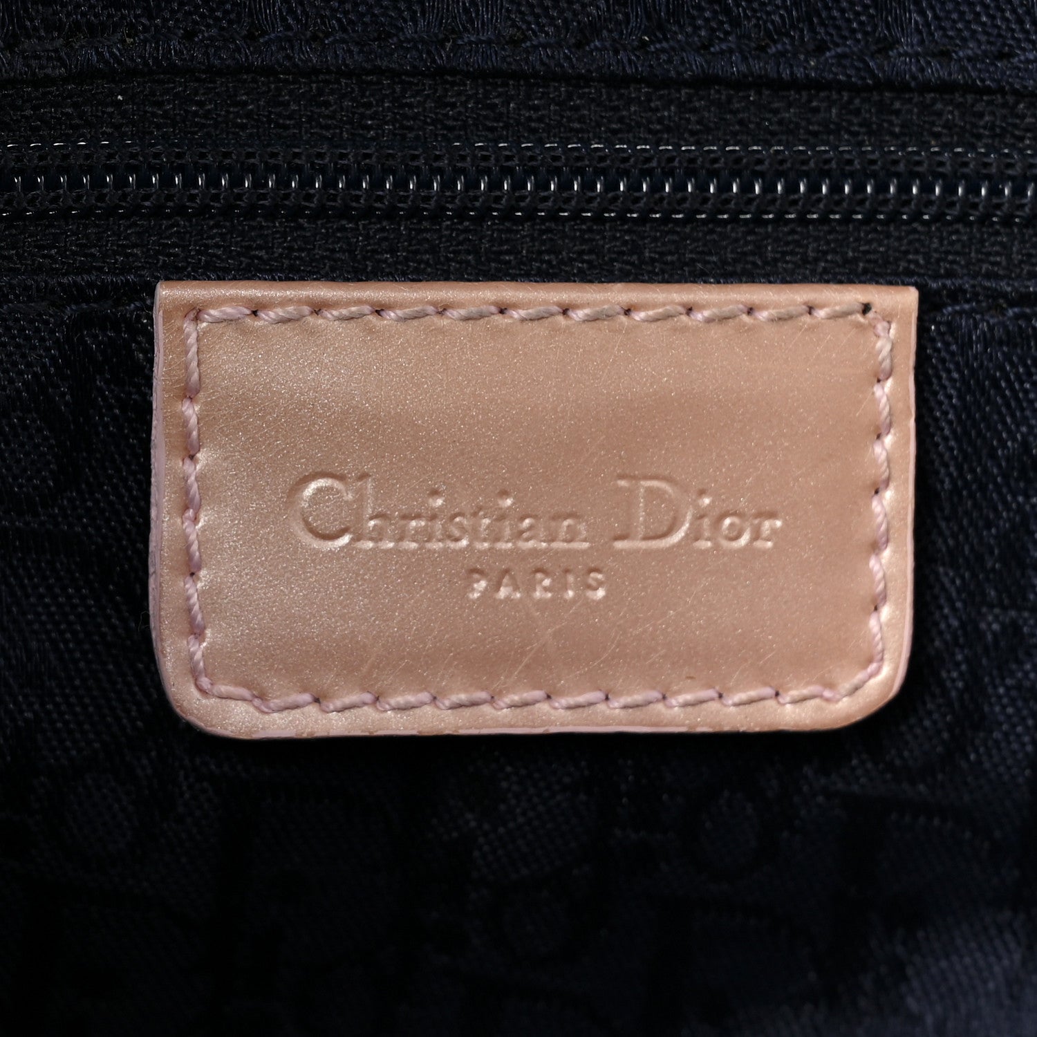 Christian Dior Patent Denim Jeans Saddle Bag Blue Pink 6 of 10