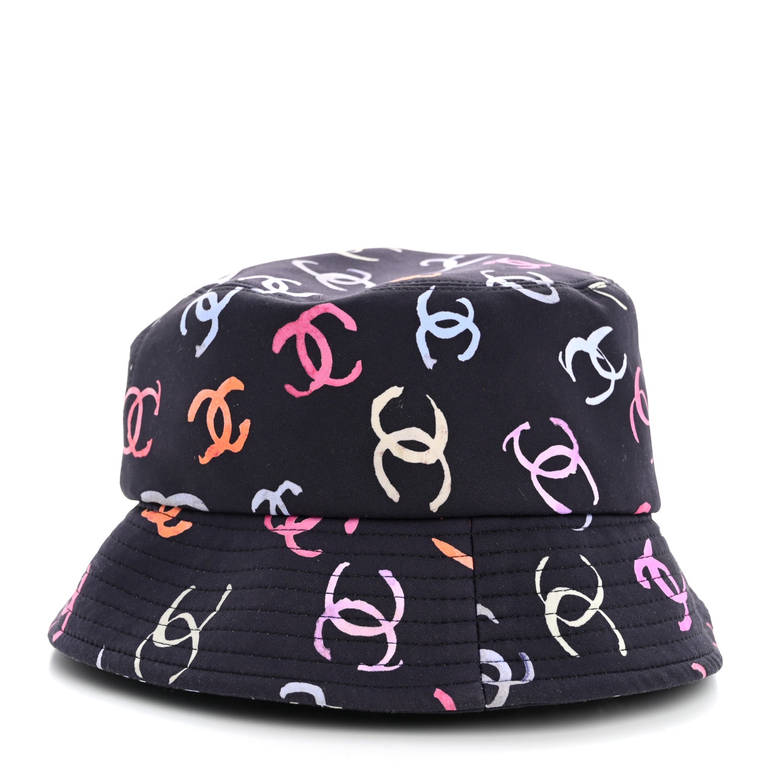 Chanel Nylon CC Bucket Hat M Navy Multicolor 3 of 6