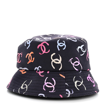 Chanel Nylon CC Bucket Hat M Navy Multicolor 3 of 6