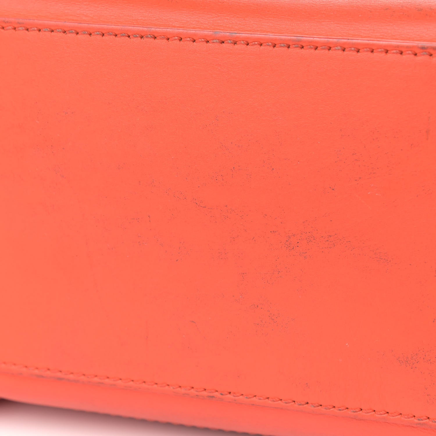 Celine Smooth Calfskin Micro Luggage Bright Orange 16 of 30