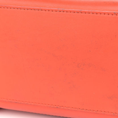 Celine Smooth Calfskin Micro Luggage Bright Orange 16 of 30