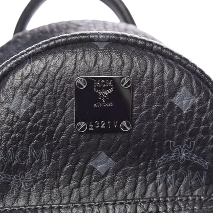 MCM Visetos Side Stud X-Mini Stark Bebe Boo Backpack Black 8 of 18