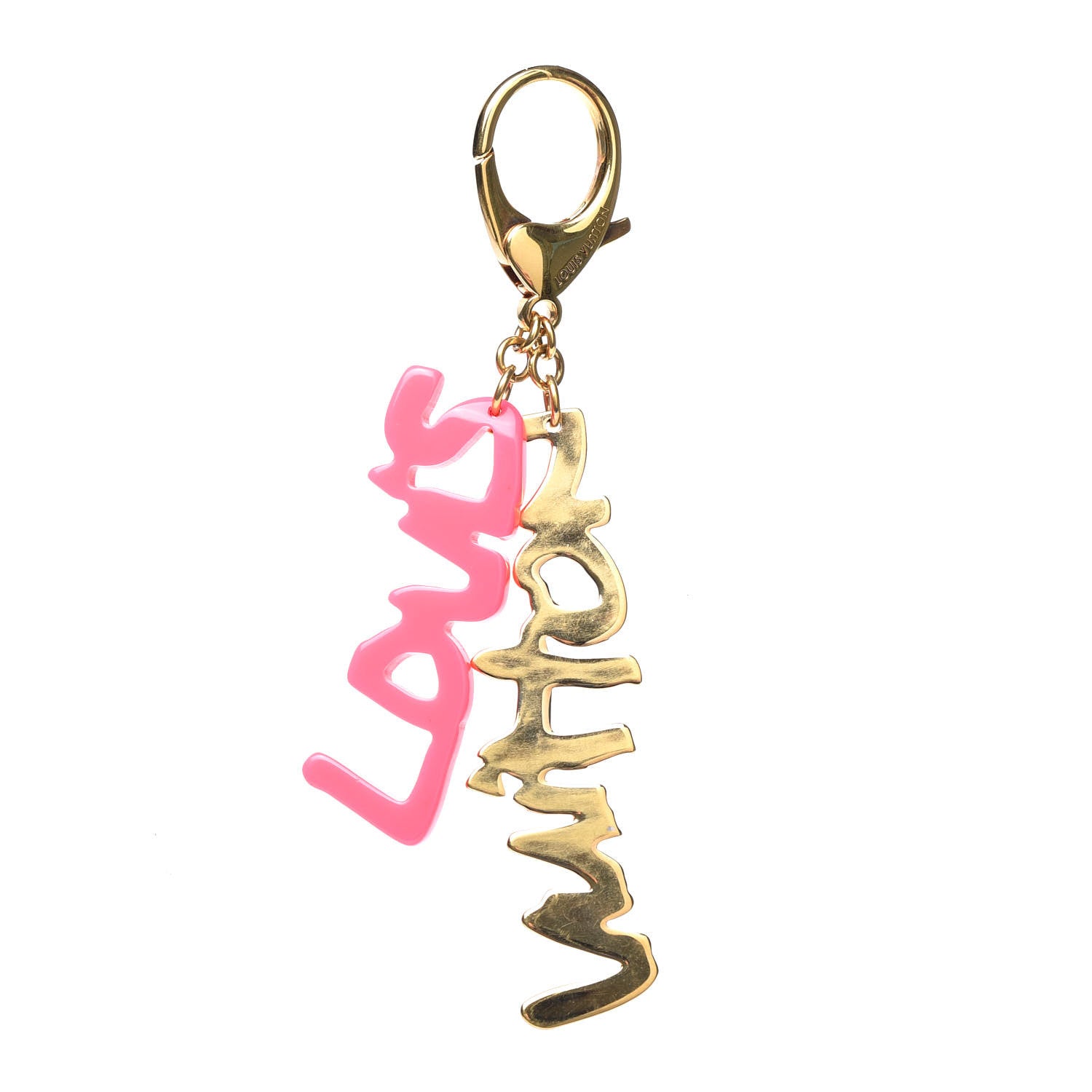 Louis Vuitton Graffiti Bag Charm Pink 1 of 3
