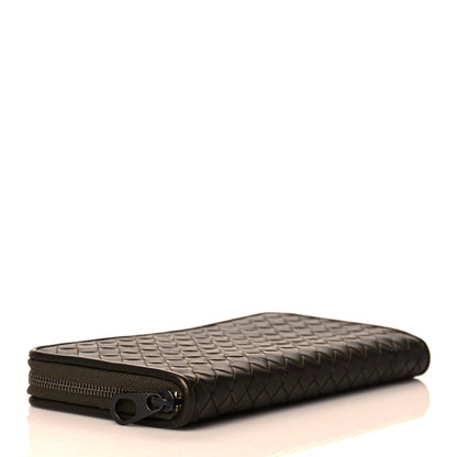 Bottega Veneta Nappa Intrecciato Zip Around Wallet Kaki Plaster 4 of 9