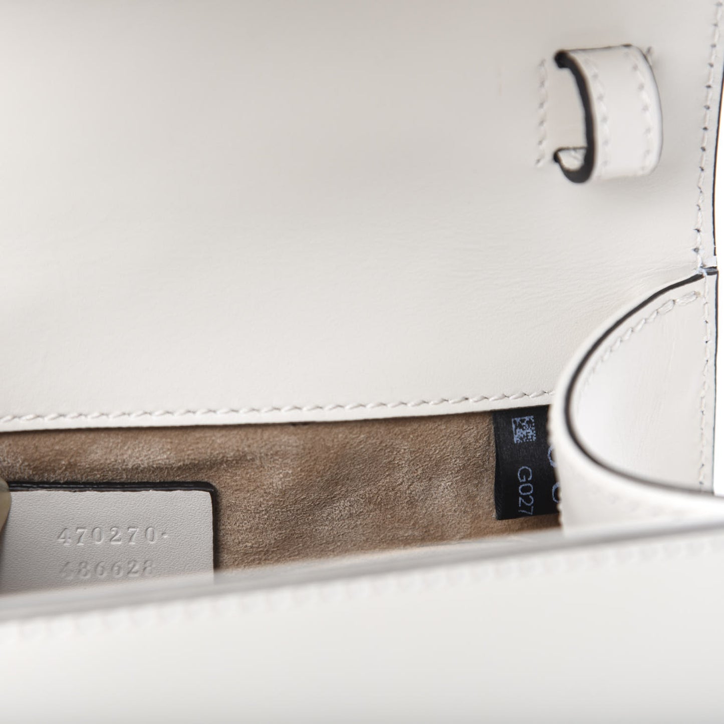 Calfskin Mini Sylvie Top Handle Bag White