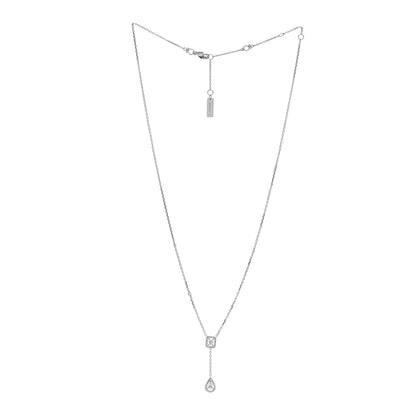 Messika 18K White Gold Diamond My Twin Tie Necklace 3 of 6