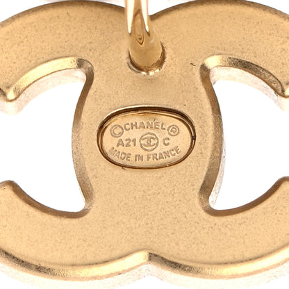 Chanel Crystal CC Earrings Gold 4 of 5