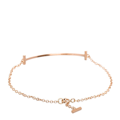 Tiffany 18K Rose Gold T Smile Bracelet 3 of 4