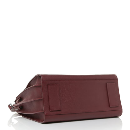 Saint Laurent Grained Calfskin Small Supple Sac De Jour Dark Pallisandre 4 of 16