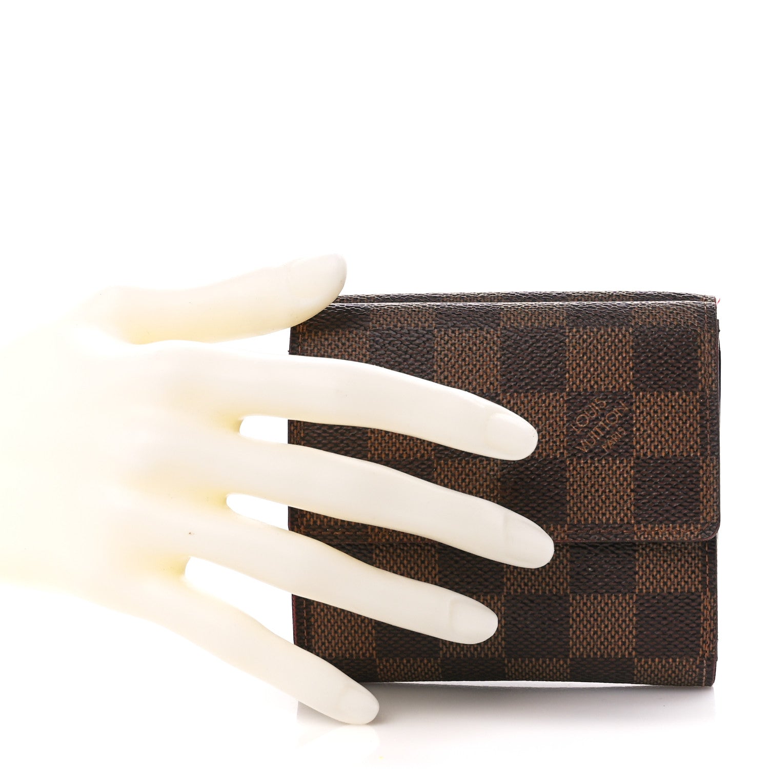 Louis Vuitton Damier Ebene Elise Wallet 2 of 14