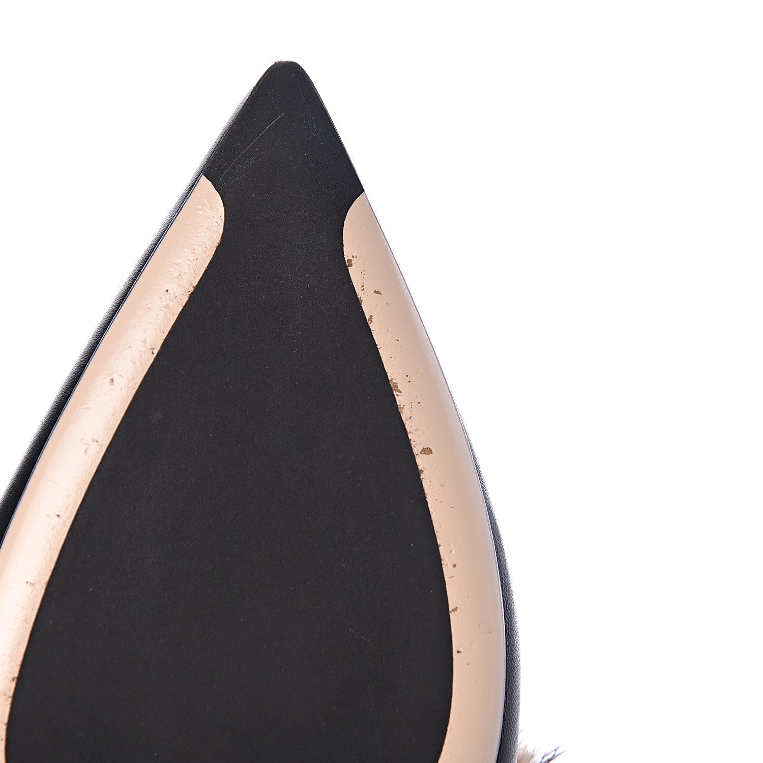 Fendi Calfskin Mink Fur FF Flat Mules 40 Black 11 of 12