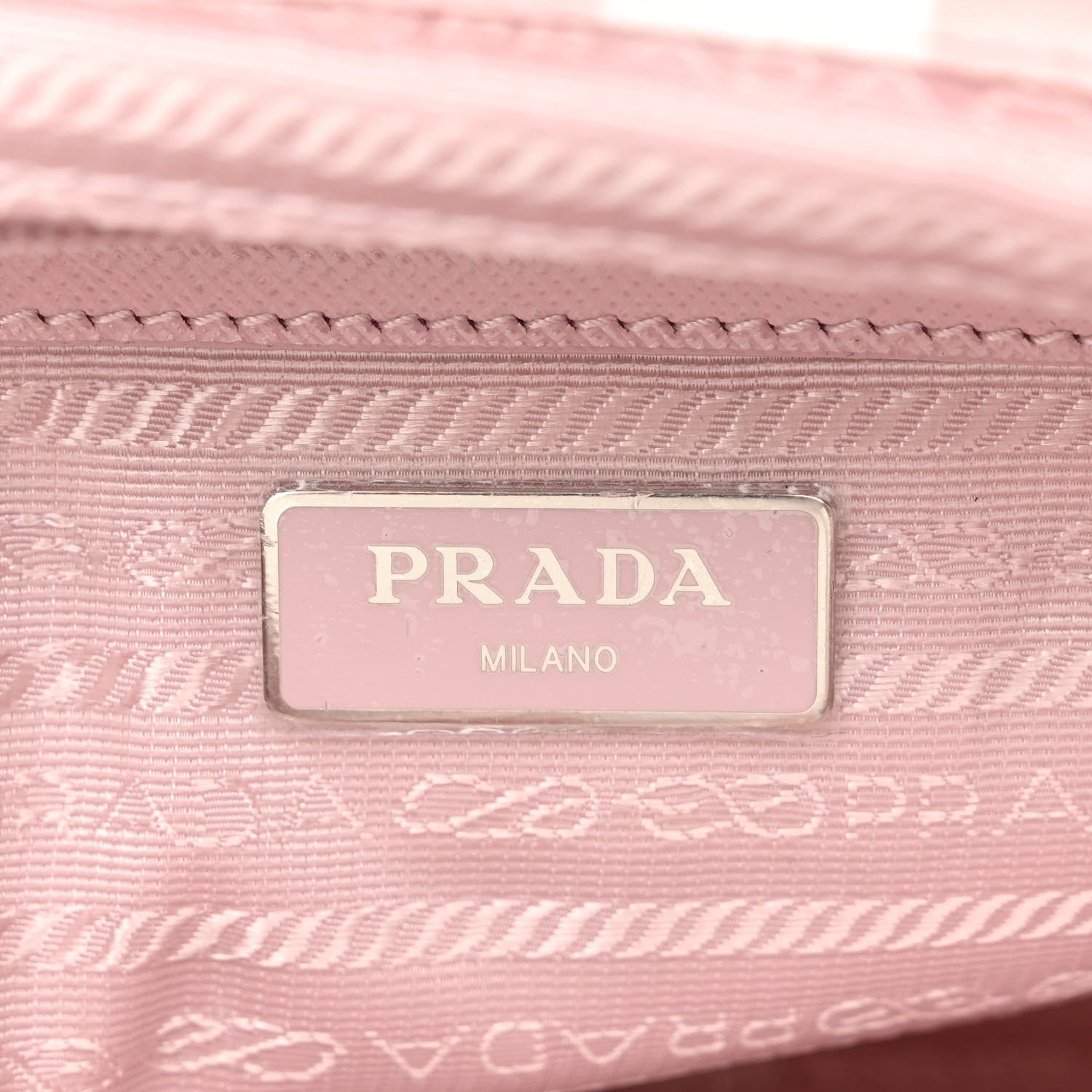 Prada Re-Nylon Saffiano Gingham Print Small Backpack Alabastro 6 of 11