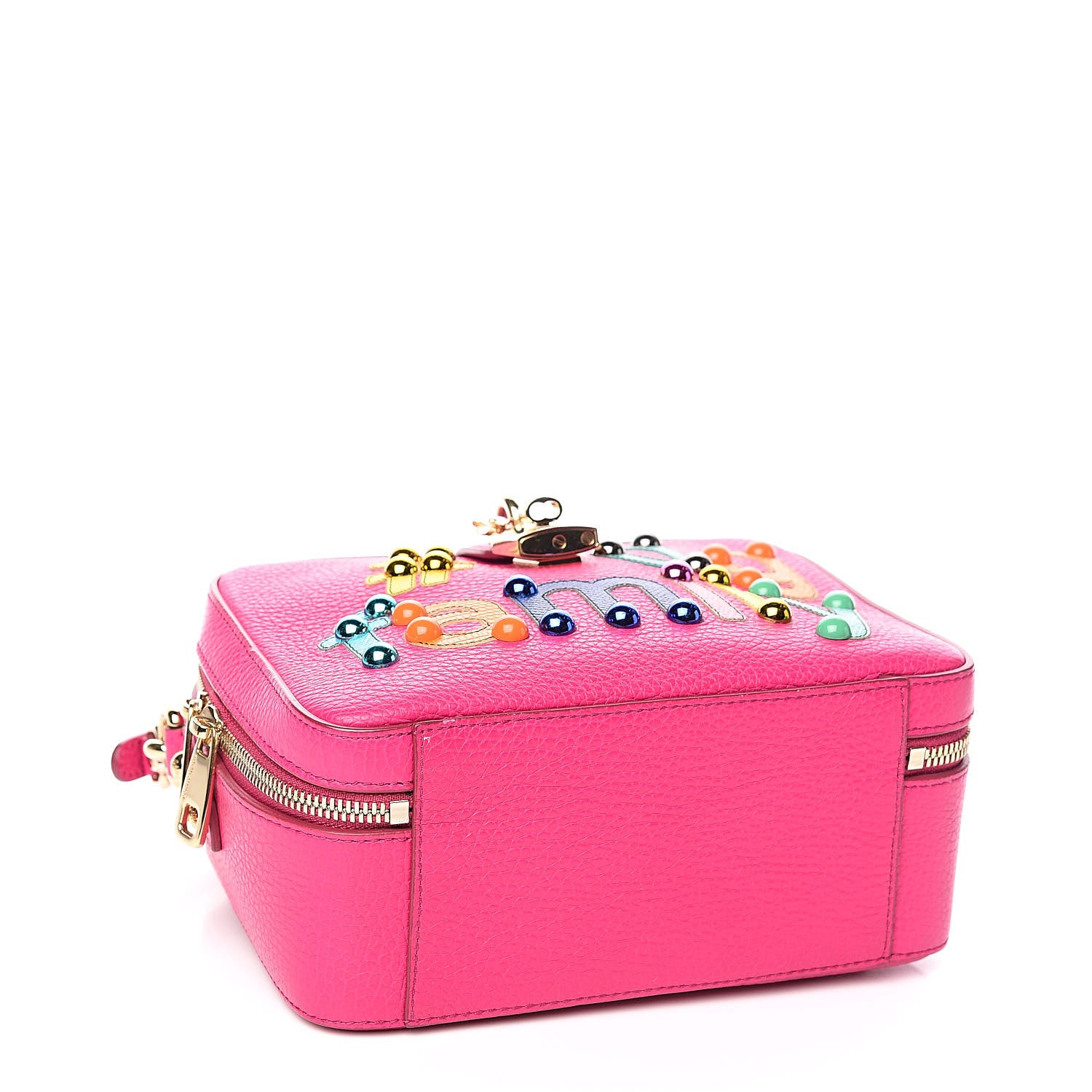 Dolce & Gabbana Calfskin Family Box Bag Hot Pink 4 of 9