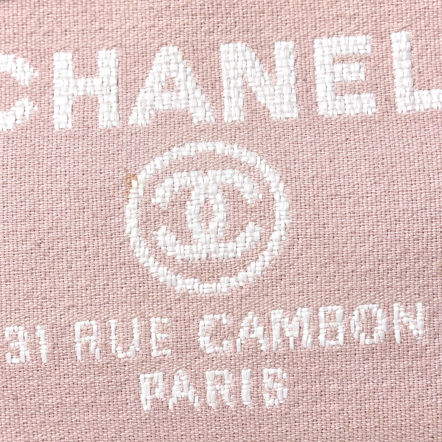 Canvas Deauville Small Bowling Bag Light Pink