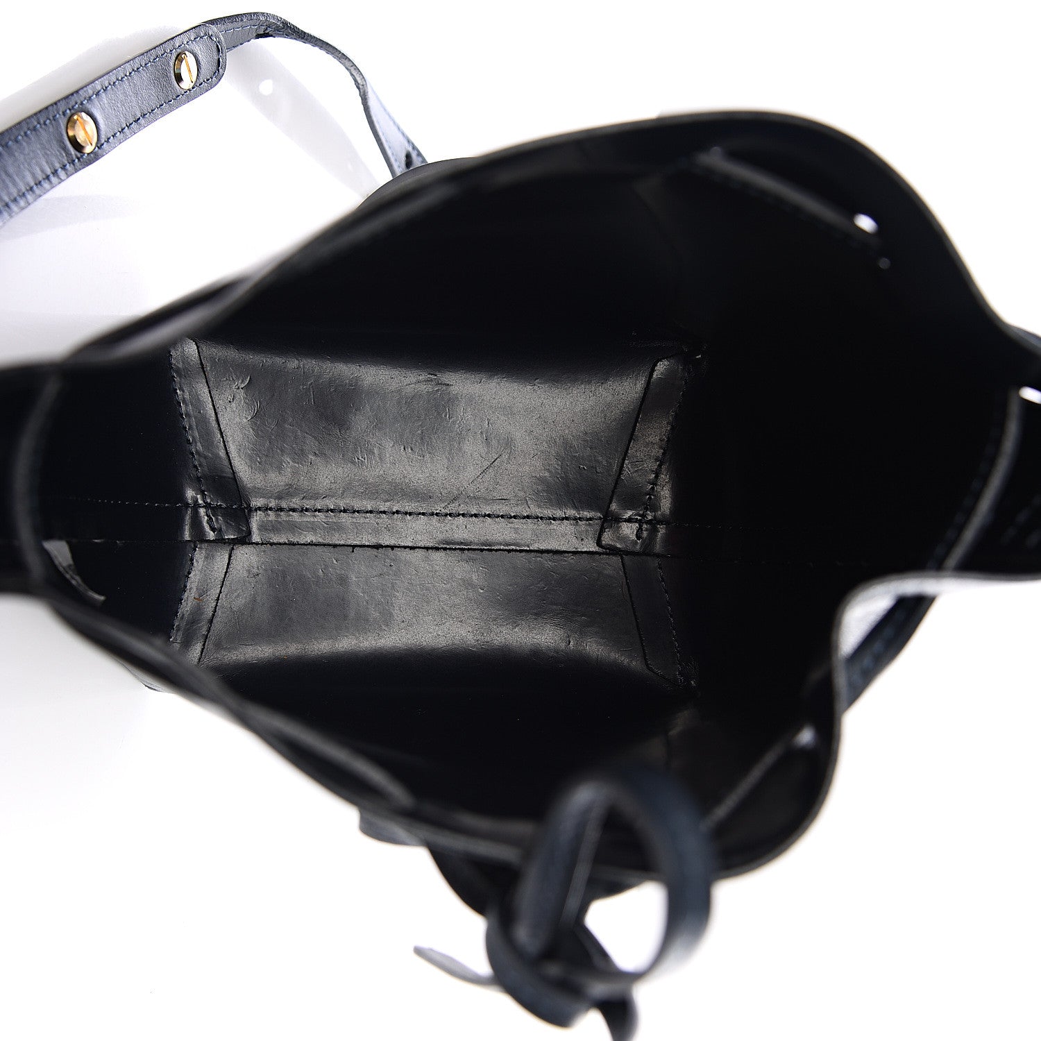 Mansur Gavriel Calfskin Mini Mini Bucket Bag Blu 4 of 10