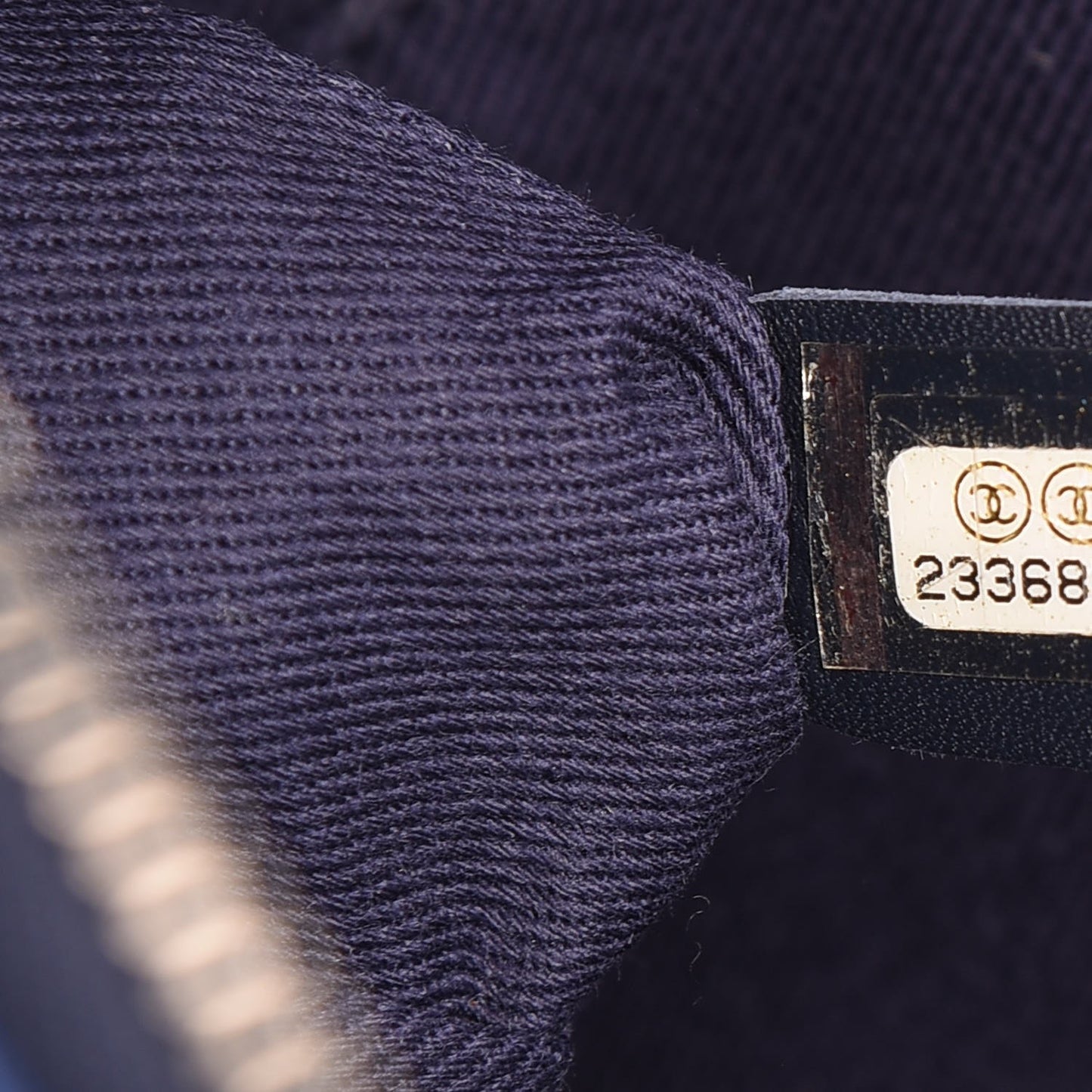 Grained Vegetal Calfskin Small Urban Shopping Tote Navy