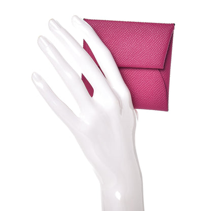 Hermes Epsom Bastia Coin Purse Rose Pourpre 2 of 7