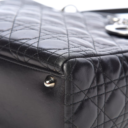 Christian Dior Lambskin Cannage Large Lady Dior Black 10 of 15