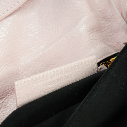 Balenciaga Agneau Giant 12 Gold Hardware Envelope Clutch Rose Poudre 7 of 7