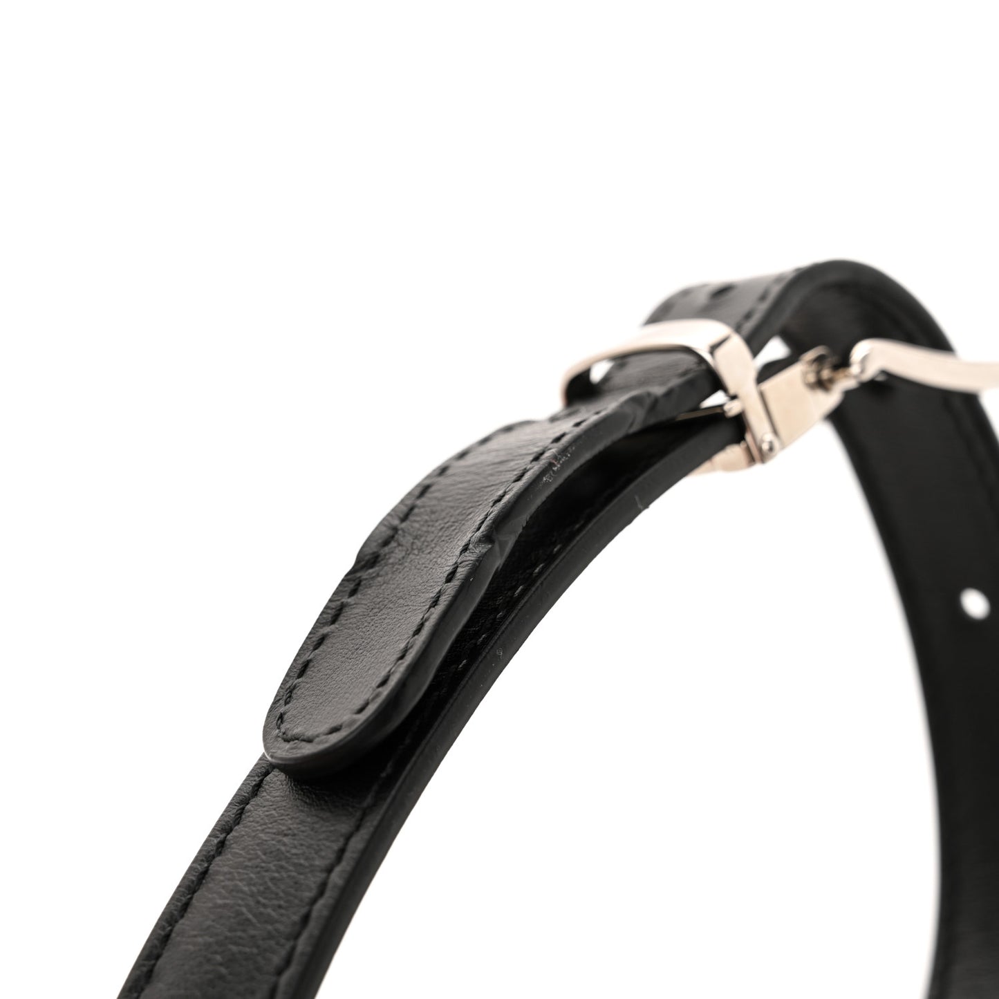 Calfskin Quilted CC Uniform Flap Belt Bag Black