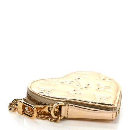 Louis Vuitton Monogram Miroir Heart Coin Purse Gold 4 of 6