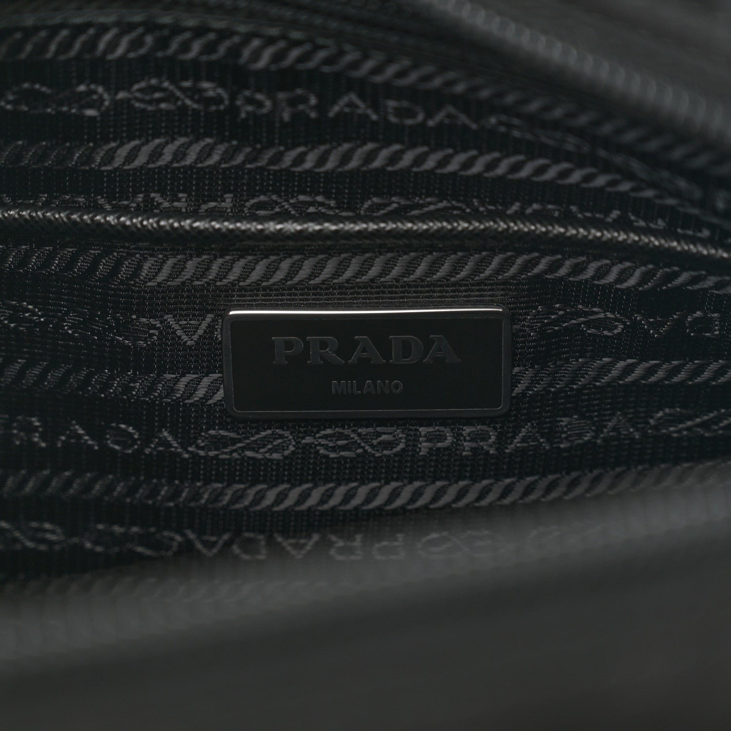 Prada Nylon Vela Double Snap Buckle Messenger Bag Black 6 of 10