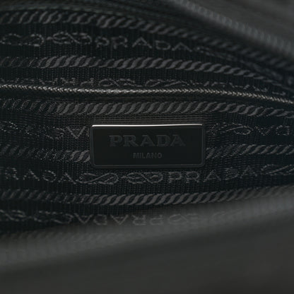 Prada Nylon Vela Double Snap Buckle Messenger Bag Black 6 of 10