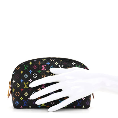 Louis Vuitton Monogram Multicolor Cosmetic Pouch Black Grenade 2 of 9