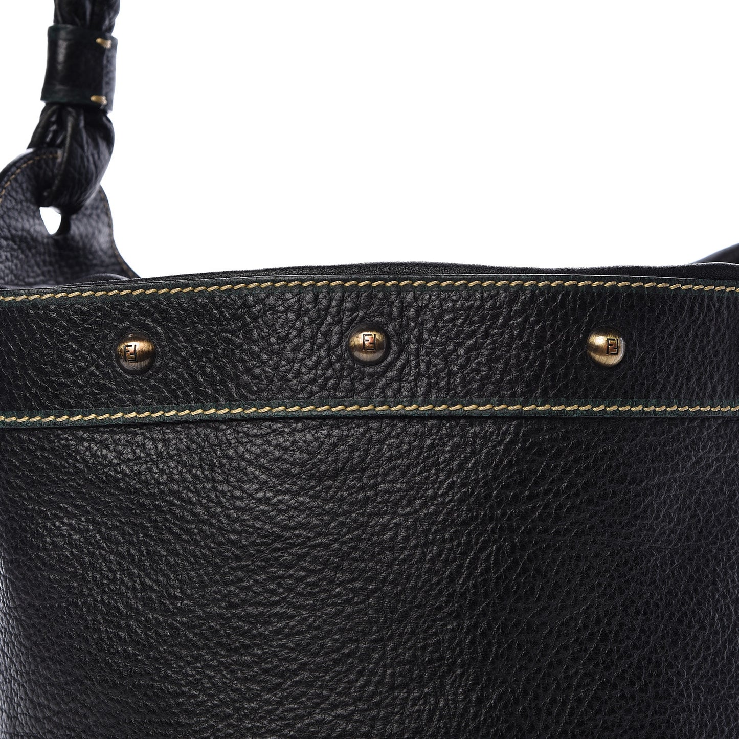 Vitello Palazzo Bucket Bag Black