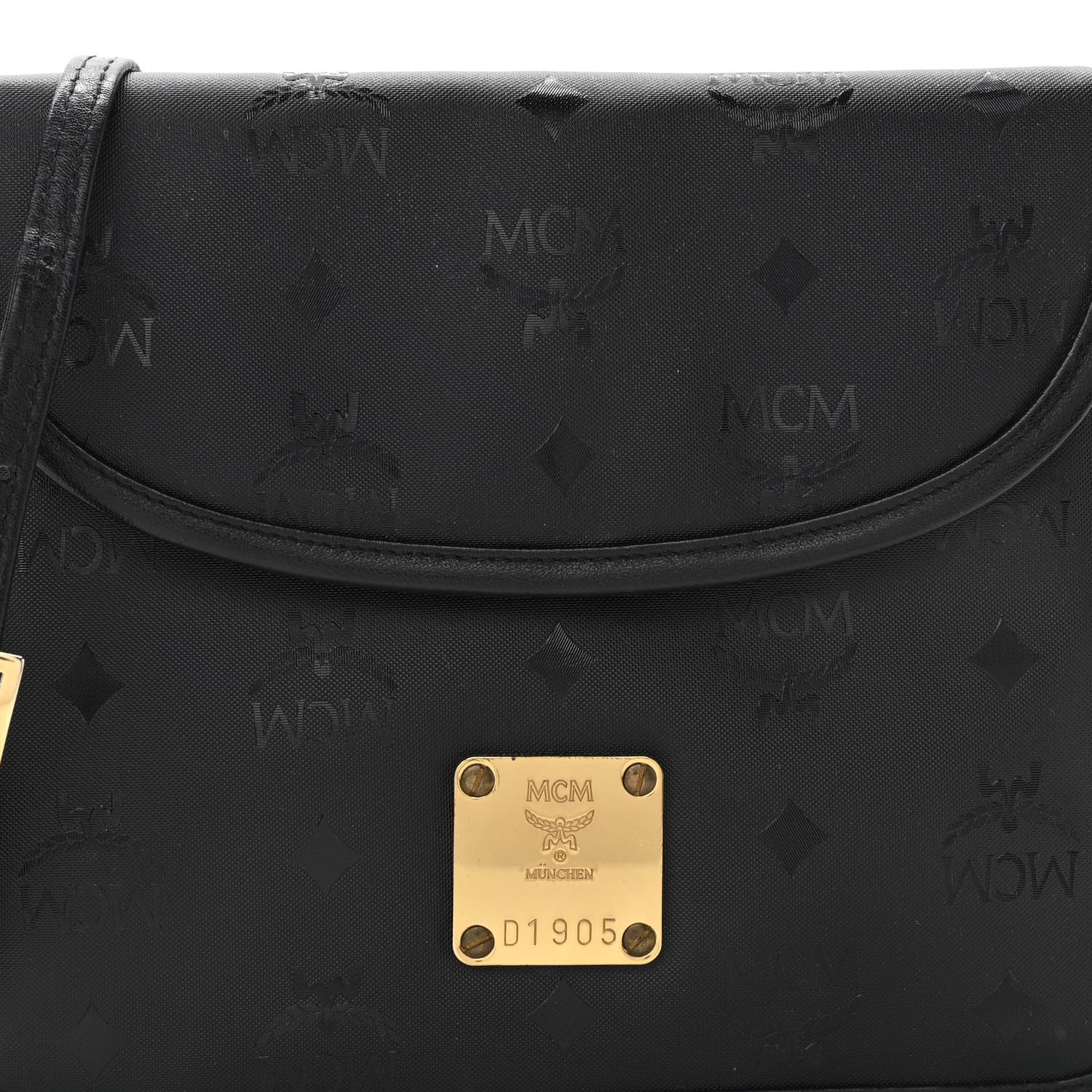 MCM Nylon Visetos Crossbody Black 8 of 11