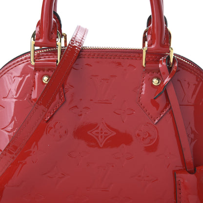 Louis Vuitton Vernis Alma BB Cherry 9 of 10