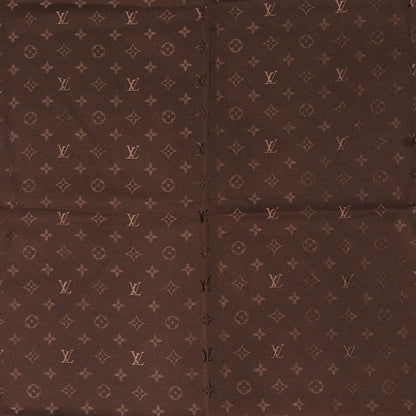 Louis Vuitton Silk Monogram Monaco Scarf Brown 2 of 5