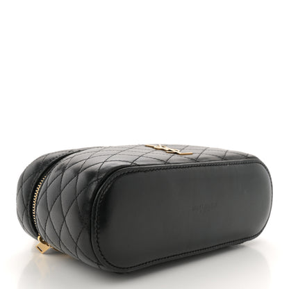 Saint Laurent Lambskin Quilted Mini Gaby Vanity Case Black 4 of 13