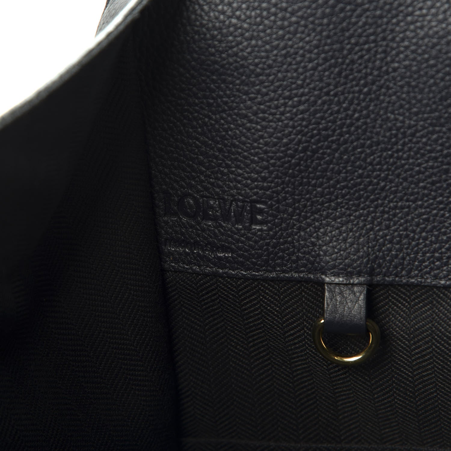 Loewe Calfskin Small Hammock Shoulder Bag Midnight Blue Black 9 of 11