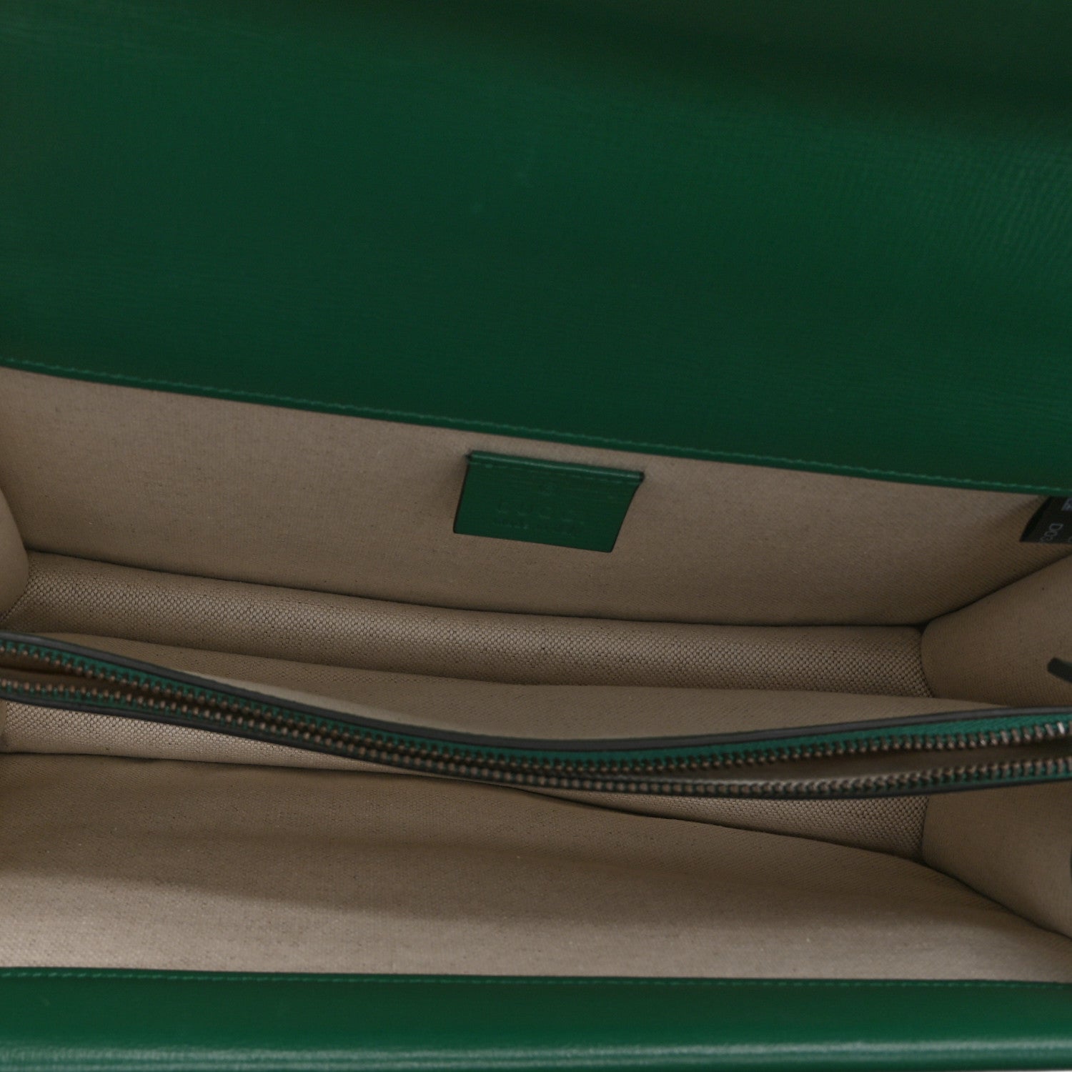 Gucci Azalea Calfskin Enamel Small Dionysus Shoulder Bag New Shamarock Emerald Off White 5 of 11