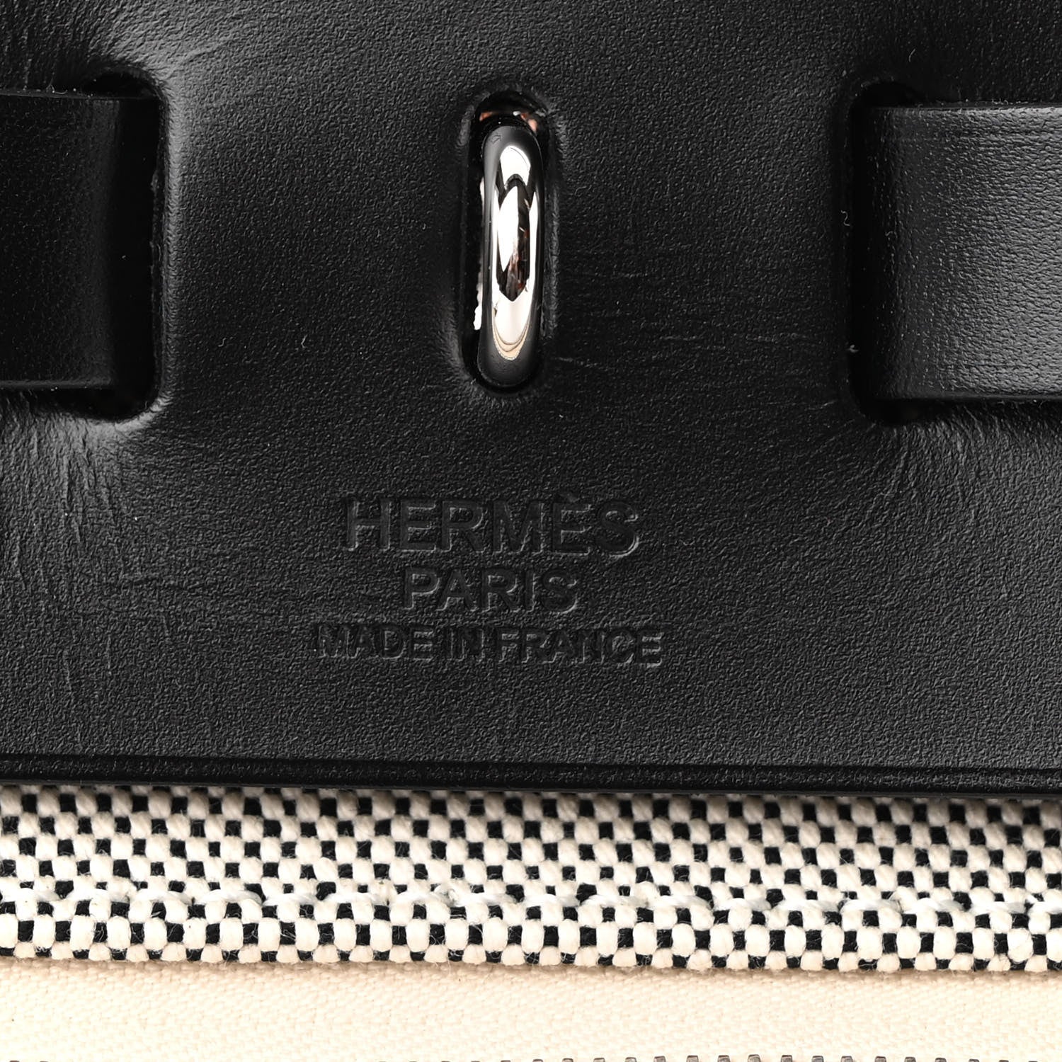 Hermes Vache Hunter Toile H Pegase Pop Herbag Zip Retourne 31 PM Bleu Indigo Ecru Black 7 of 11