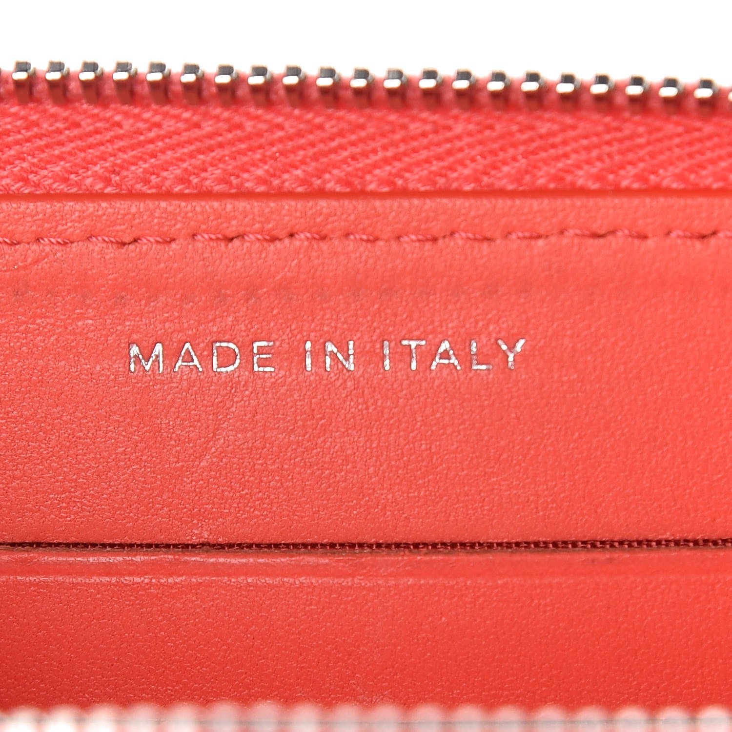 Chanel Lambskin Camellia Embossed Small Zip Around Wallet Coral 7 of 13