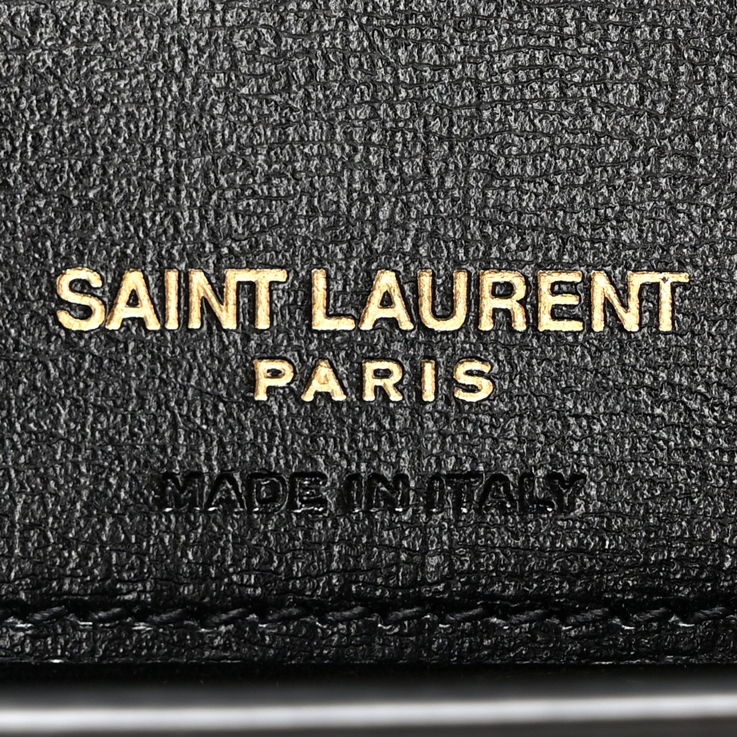 Saint Laurent Smooth Calfskin Monogram Phone Holder Crossbody Black 6 of 9